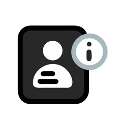 contact user information icon design.
