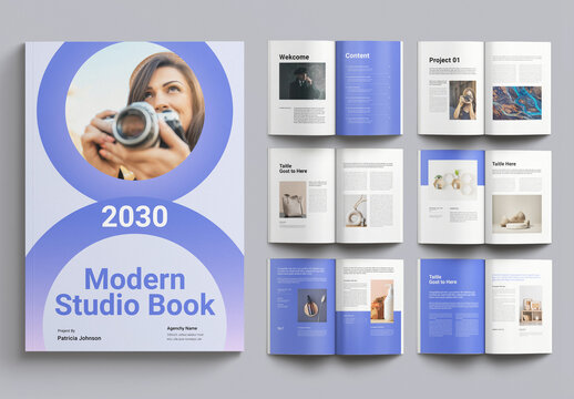 Modern Studio Book Layout