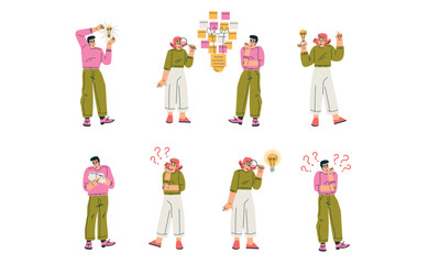 Dynamic and Engaging Expressions of Emotion and Action in Modern Contemporary Illustration