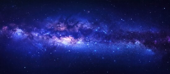 Naklejka premium Deep Space Exploration: A Captivating Image of the Milky Way Galaxy's Splendor
