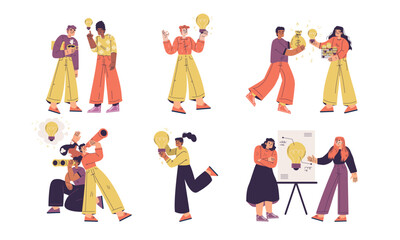 Fototapeta premium A group of diverse individuals engaging in creative and collaborative activities together