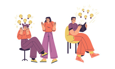 Creative Thinking and Idea Generation Through Engaging Illustrations and Concepts