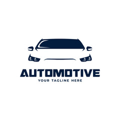modern front view automotive car logo design