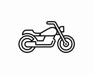 Obraz premium Modern Minimalist Motorcycle Line Art Illustration Perfect for Automotive and Transportation Designs and Motorbike Enthusiasts Seeking Sleek Graphics