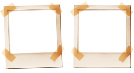 Two vintage photo frames