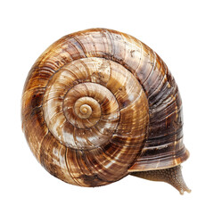 Close-up of a spiral snail shell