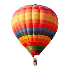Naklejka premium Colorful hot air balloon, full view