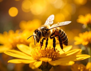 Honeybee on a flower (1)
