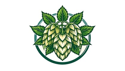 Hop cones in a circular design