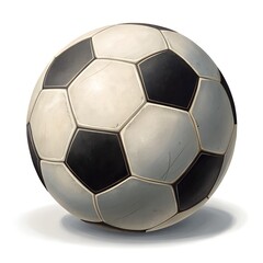 Classic Soccer Ball Isolated on White Background – Sports Equipment

