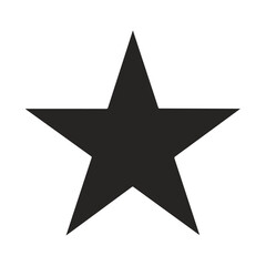 Obraz premium Simple star shape vector in minimal style. Great for badges, achievements, highlights, or UI design. High-quality and fully customizable.