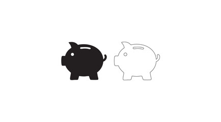 piggy bank isolated on white background