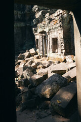 Ruins of one of the temples in Angkor Wat in Siem Reap, Cambodia