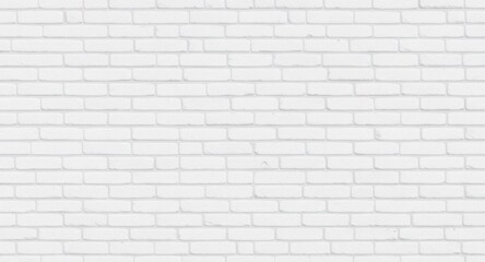 Fototapeta premium Clean White Brick Wall Texture with Subtle Shadows and Grout Lines