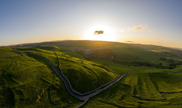 Dramatic Sunrise over Malham Cove