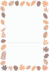 Paper template for DIY leaf motif