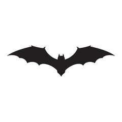 Fototapeta premium Bat wings silhouette vector flat illustration design