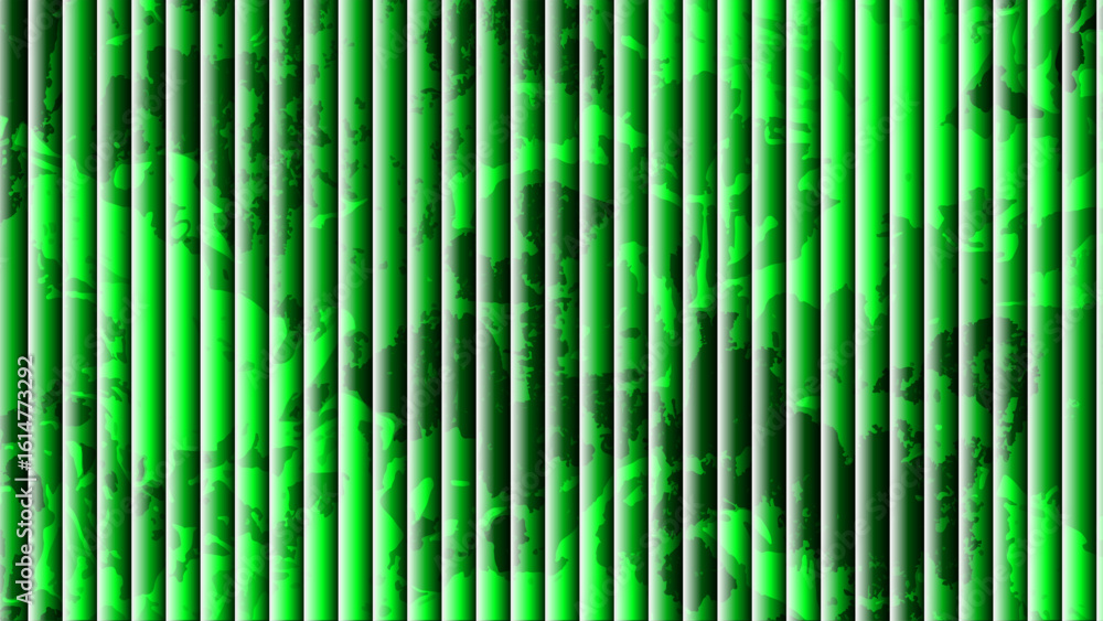 Aufkleber abstract visually striking background with vertical striped bars in varying shades of glowing green.
