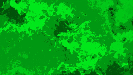 Abstract vibrant camouflage pattern with overlapping, leaf-like shapes in various shades of green neon to deep forest tones. Digital, high-contrast aesthetic, ideal for tactical design, military-style