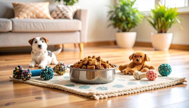 Dog Treats and Toys Setup for Spoil Your Dog Day