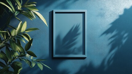 display blue photo frame