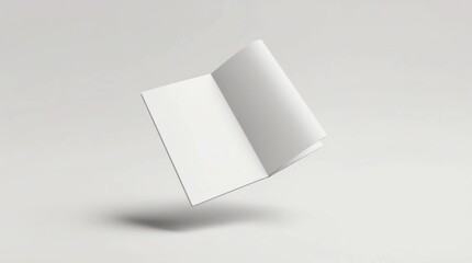 Blank magazine pages with glossy paper isolated