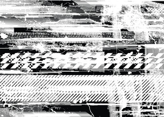 Grunge urban background. Vector. Textured banner . Futuristic digital background. Grungy effect . Abstract,splattered , dark, dirty,cyber punk poster for your design.
