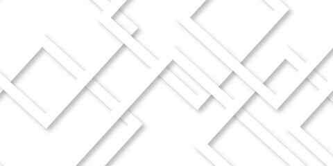 White and gray overlap triangle geometric technology pattern. minimal rectangle randomly arranged white lines transparent web square background layers. overlapping presentation design.	
