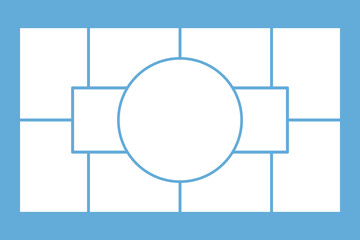 Template collage of 11 frames, photos, pictures, illustrations, images, Vector frame for picture, presentation, Poster frame mockup, Collage concept. Flat vector illustration design.