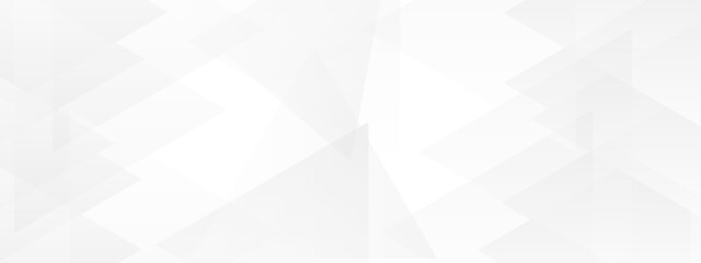 White and gray overlap triangle geometric technology pattern. minimal rectangle randomly arranged white lines transparent web square background layers. overlapping presentation design.	
