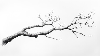 Fototapeta premium leaves tree branch drawing
