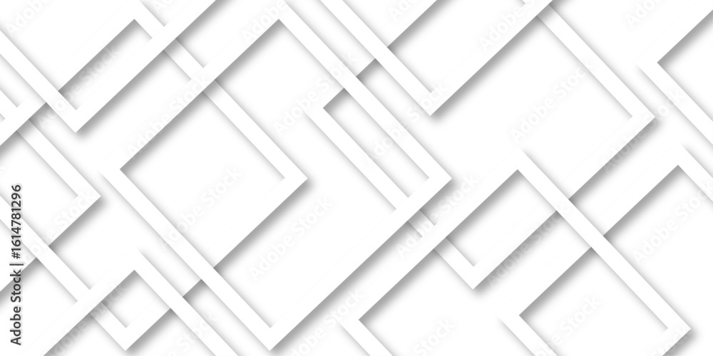 Poster white and gray overlap triangle gradient geometric technology pattern. minimal rectangle randomly wh