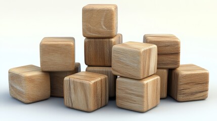 block wooden cubes