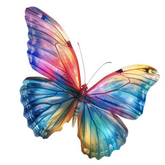 Colorful butterfly, vibrant wings, intricate design