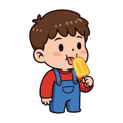 boy eating ice cream