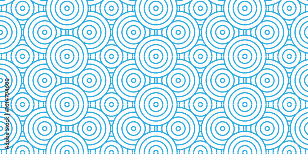 Poster minimal blue fabric textile overlapping pattern diamond geometric wave abstract circle wave line. bl