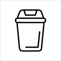 Water Bottle Icon Vector Illustration Drink Container Symbol Outline Design Element