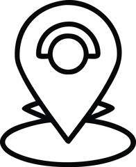 Location Pin Vector Illustration Map Pointer Navigation Symbol Position Marker Destination Icon