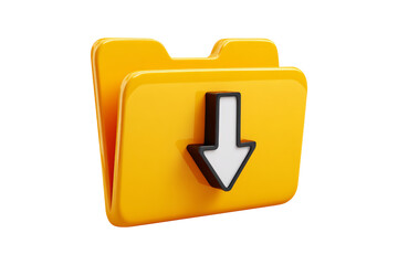 Graphic download icon for modern digital workspace