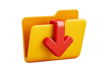 Close-up tech digital files and download icon