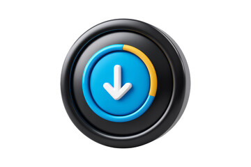 Download button design modern tech graphic