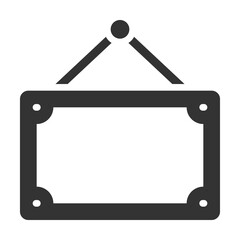 Photo Frame Icon Glyph Style. Vector Illustration Design