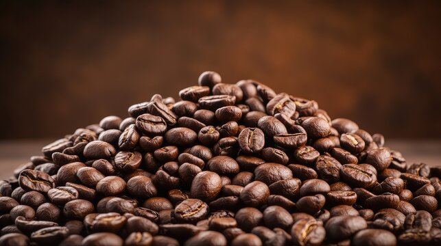 espresso coffee beans pile