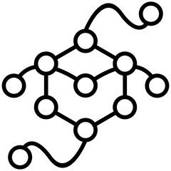 Nanotechnology Icon Vector Element