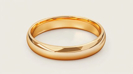 fashion gold ring isolated