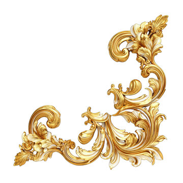 Ornate gold corner decoration