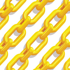 Obraz premium chain isolated in White Background, chain vector, Flat lay vector illustration