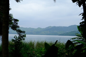 Serene Landscape of Lake Bosomtwe, Ghana