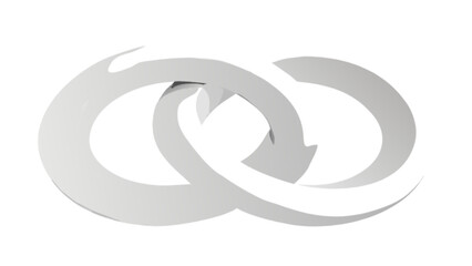 Interlocking arrows design for business process flow and cycle diagram presentation template download now