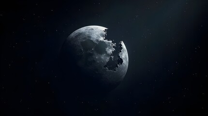 Fototapeta premium broken moon